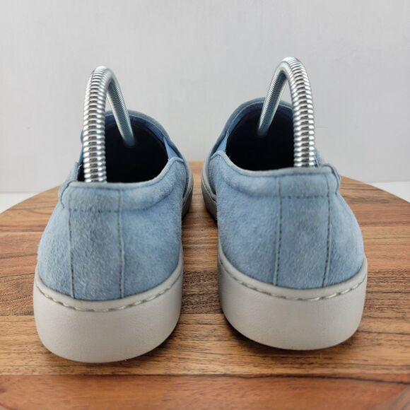 Vionic Womens Size 8.5 Blue Suede Comfort Vio Grip Slip On Loafers Shoes - Picture 3 of 9